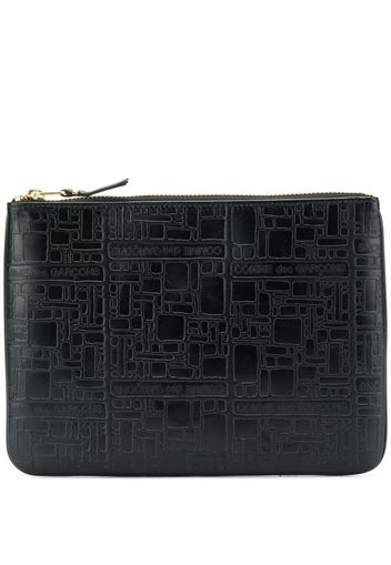 Pochette con motivo texture