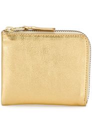 metallic zipped wallet