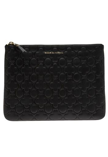 Comme Des Garçons Wallet 'Classic Embossed B' pouch - Nero