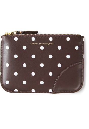 Comme Des Garçons Wallet Purse a pois - Marrone