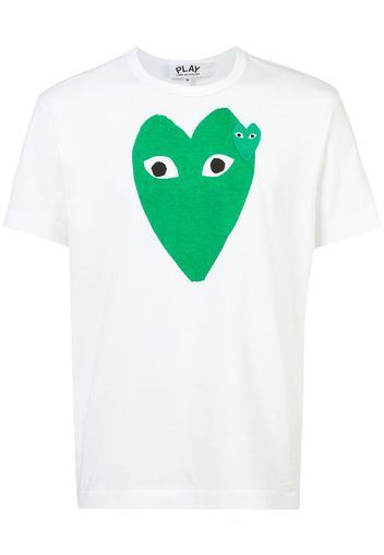 Comme Des Garçons Play T-shirt con logo - Bianco