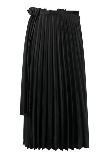 double-layered pleated skirt