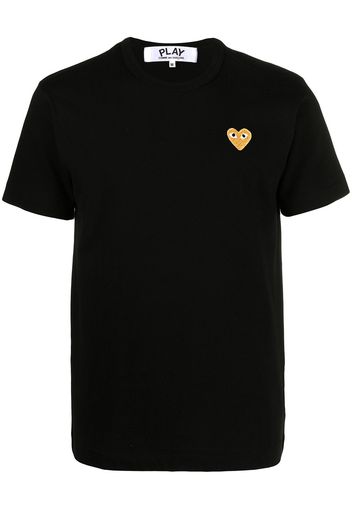 Comme Des Garçons Play heart patch T-shirt - Nero