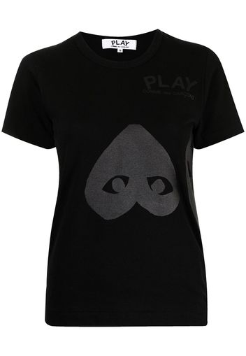 Comme Des Garçons Play T-shirt con stampa - Nero