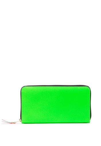 Comme Des Garçons Wallet CDG SUPER FLUO REC WALLET ZIP GREEN - Verde