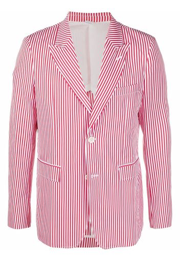 Comme Des Garçons Shirt Blazer oversize a righe - Rosso