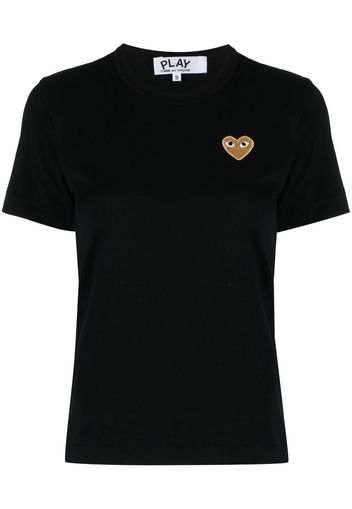 Comme Des Garçons Play T-shirt con ricamo - Nero