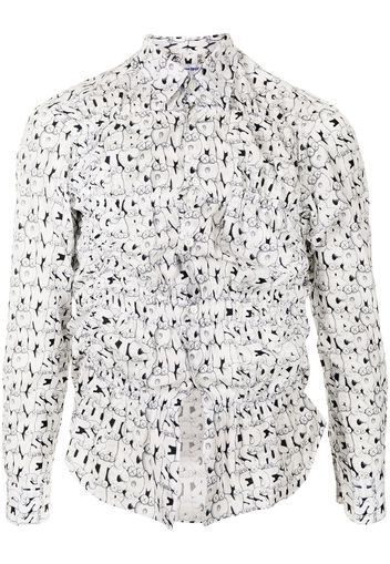 Comme Des Garçons Shirt Camicia con stampa - Bianco