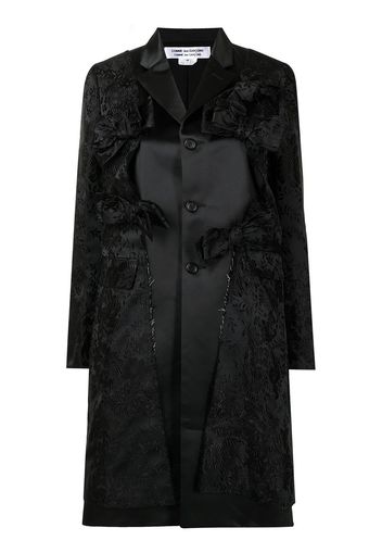 Comme Des Garçons Comme Des Garçons Cappotto con fiocco - Nero