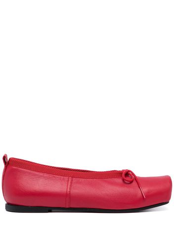 Comme Des Garçons Comme Des Garçons Ballerine con punta quadrata - Rosso