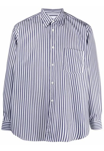 Comme Des Garçons Shirt oversized striped shirt - Blu
