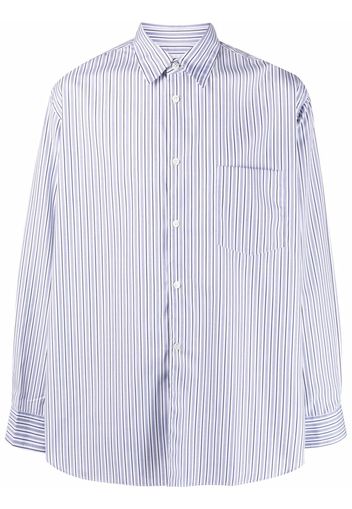 Comme Des Garçons Shirt stripe print shirt - Blu