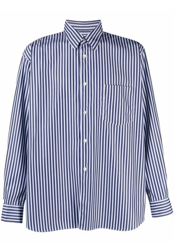 Comme Des Garçons Shirt striped button-up shirt - Blu