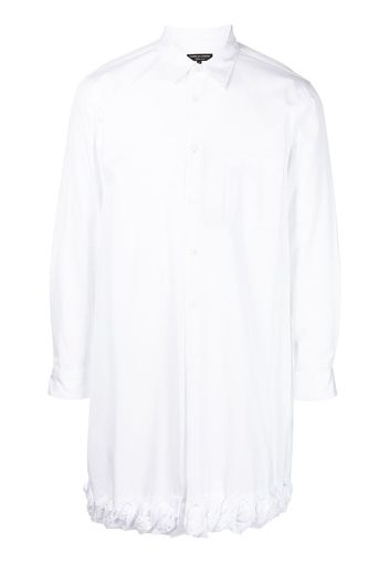 Comme Des Garçons Homme Plus contrast-trim cotton shirt - Bianco