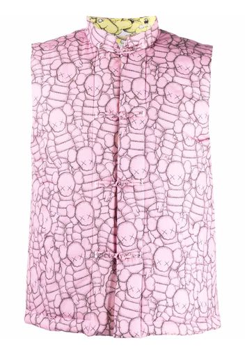 Comme Des Garçons Shirt Gilet x KAWS con stampa - Rosa