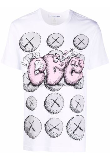 Comme Des Garçons Shirt graphic-print short-sleeve T-shirt - Bianco