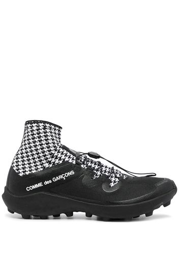 Comme Des Garçons houndstooth-print slip-on sneakers - Nero