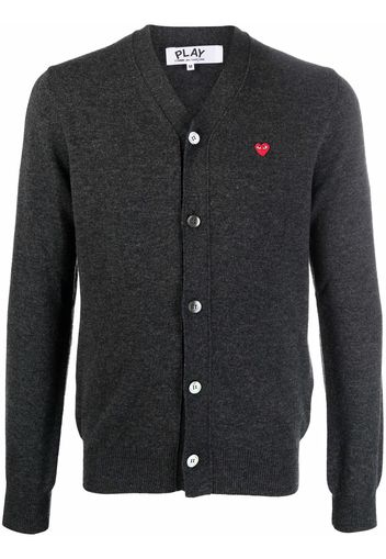 Comme Des Garçons Play Cardigan - Grigio