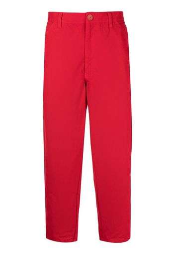 Comme Des Garçons Shirt mid-rise cropped trousers - Rosso