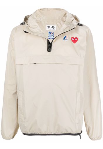 Comme Des Garçons Play hooded pullover jacket - Toni neutri