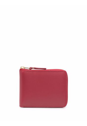 Comme Des Garçons Wallet bi-fold zipped leather wallet - Rosso