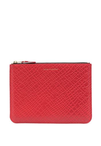 Comme Des Garçons Wallet embossed-logo detail wallet - Rosso