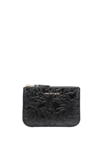 Comme Des Garçons Wallet embossed leather wallet - Nero