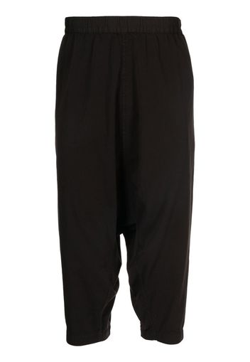 Comme Des Garçons Shirt Pantaloni crop con cavallo basso - Nero