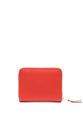 COMME DES GARÇONS WALLET zip-up leather wallet - Rosso