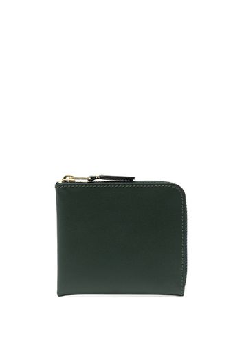 Comme Des Garçons Wallet zip-up leather wallet - Verde