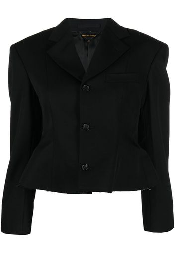 Comme Des Garçons single-breasted cropped blazer - Nero