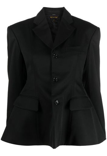 Comme Des Garçons peplum-waist tailored blazer - Nero