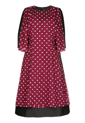 Comme Des Garçons Comme Des Garçons Abito a pois - Rosso