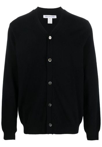 Comme Des Garçons Shirt V-neck wool cardigan - Nero