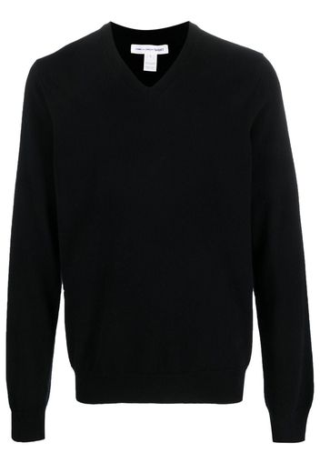 Comme Des Garçons Shirt V-neck knitted jumper - Nero