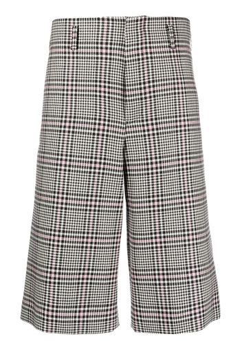 Comme Des Garçons Homme Plus houndstooth knee-length wool shorts - Nero