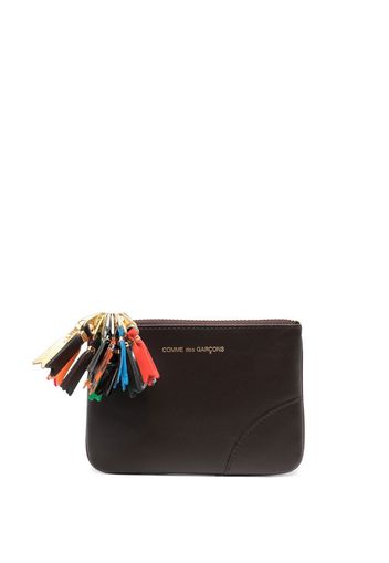 Comme Des Garçons Wallet zip-detailing leather wallet - Marrone