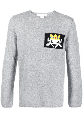 Comme Des Garçons Shirt graphic-print sweatshirt - Grigio