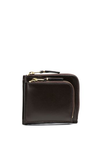 Comme Des Garçons Wallet zipped-pocket leather wallet - Marrone