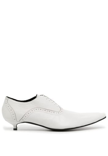 Comme Des Garçons pointed-toe leather pumps - Bianco