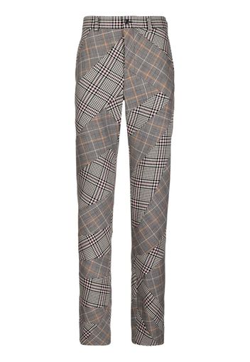 Comme Des Garçons Homme Plus check-pattern straight-leg trousers - Nero