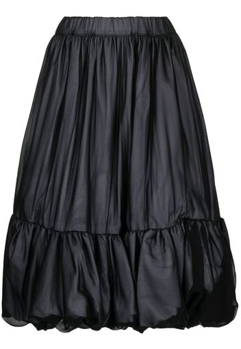 Comme Des Garçons voluminous tiered skirt - Nero