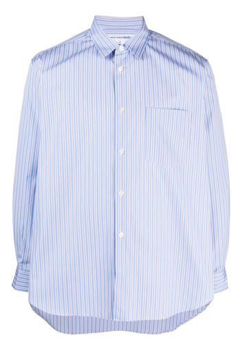 Comme Des Garçons Shirt striped long-sleeve shirt - Blu