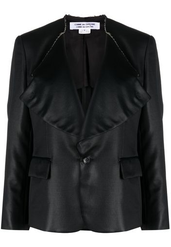 Comme Des Garçons Comme Des Garçons notched-lapel single-breasted blazer - Nero