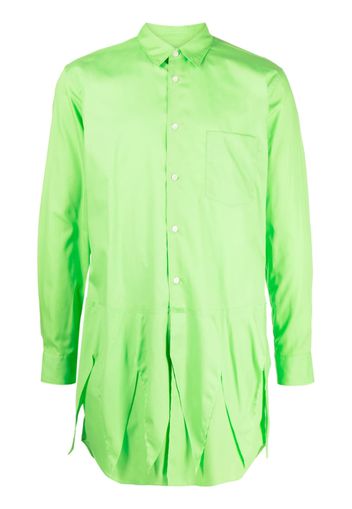 Comme Des Garçons Homme Plus overlapping-panel cotton shirt - Verde