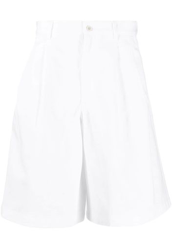 Comme Des Garçons Shirt knee-length cotton shorts - Bianco