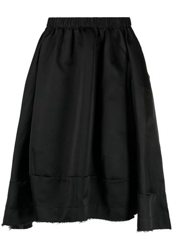 Comme Des Garçons asymmetric midi skirt - Nero