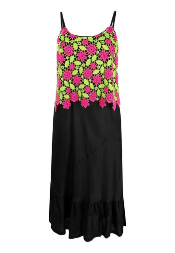 Comme Des Garçons Comme Des Garçons floral-lace midi dress - Nero