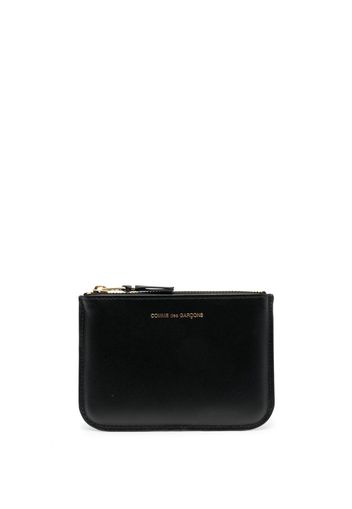 Comme Des Garçons logo-lettering zip leather wallet - Nero