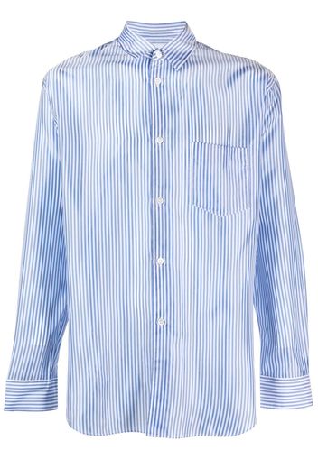 Comme Des Garçons Shirt striped long-sleeve shirt - Blu